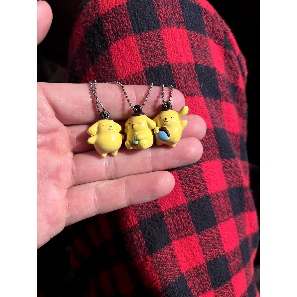 Sanrio Characters Pompompurin Micro Charms 3x